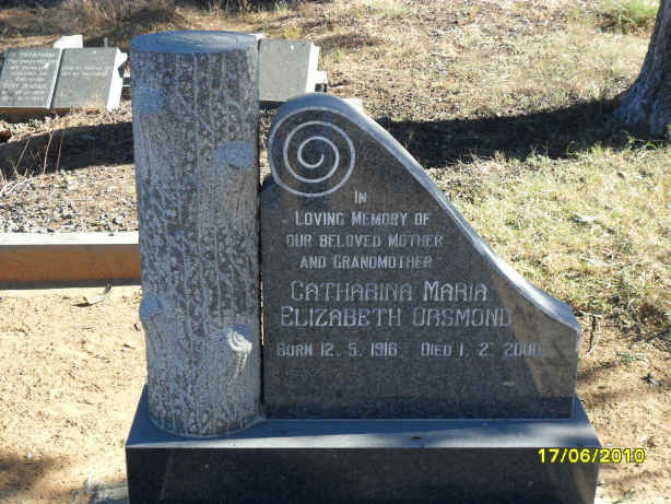 ORSMOND Catharina Maria Elizabeth 1916-2000