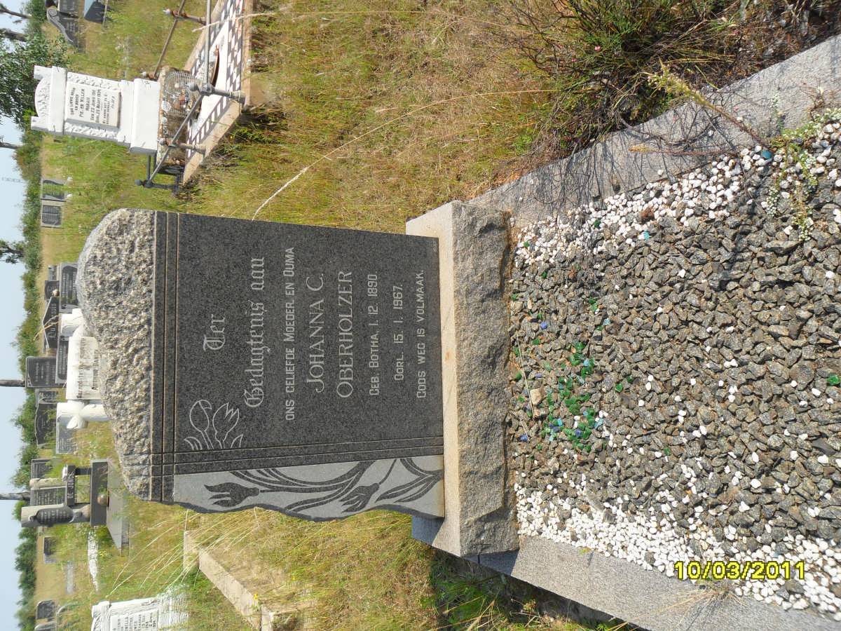 OBERHOLZER Johanna C. nee BOTHA 1890-1967