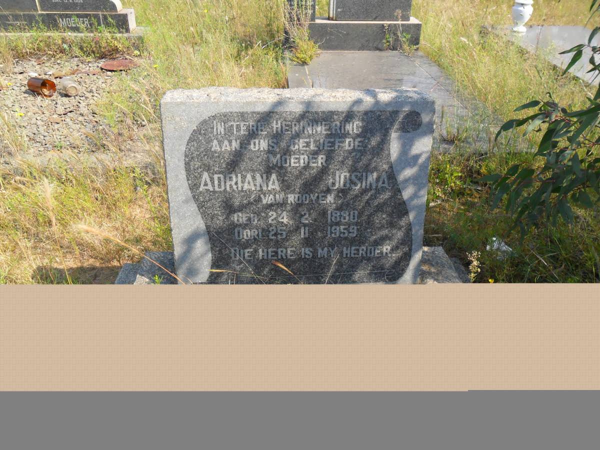 OBERHOLZER Adriana Josina nee VAN ROOYEN 1880-1959