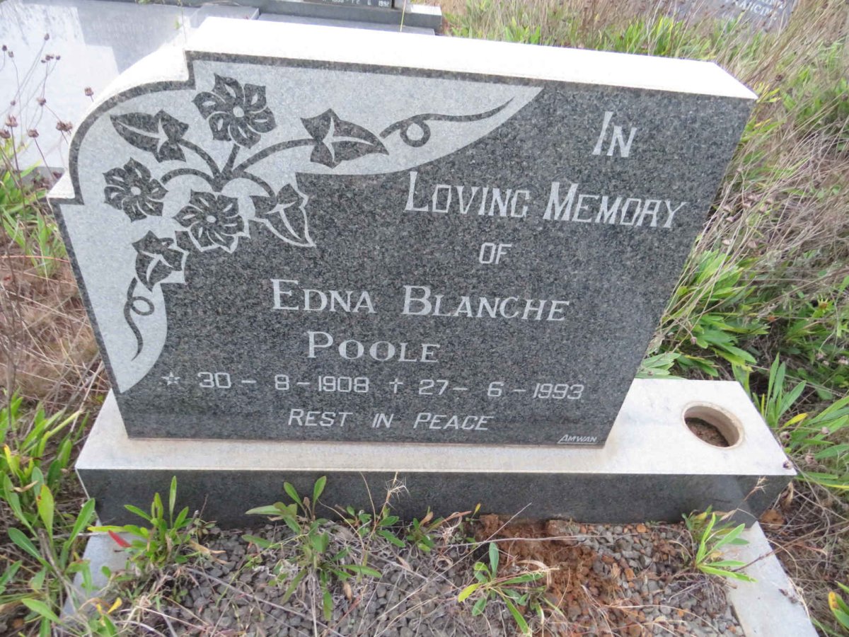 POOLE Edna Blanche 1908-1993