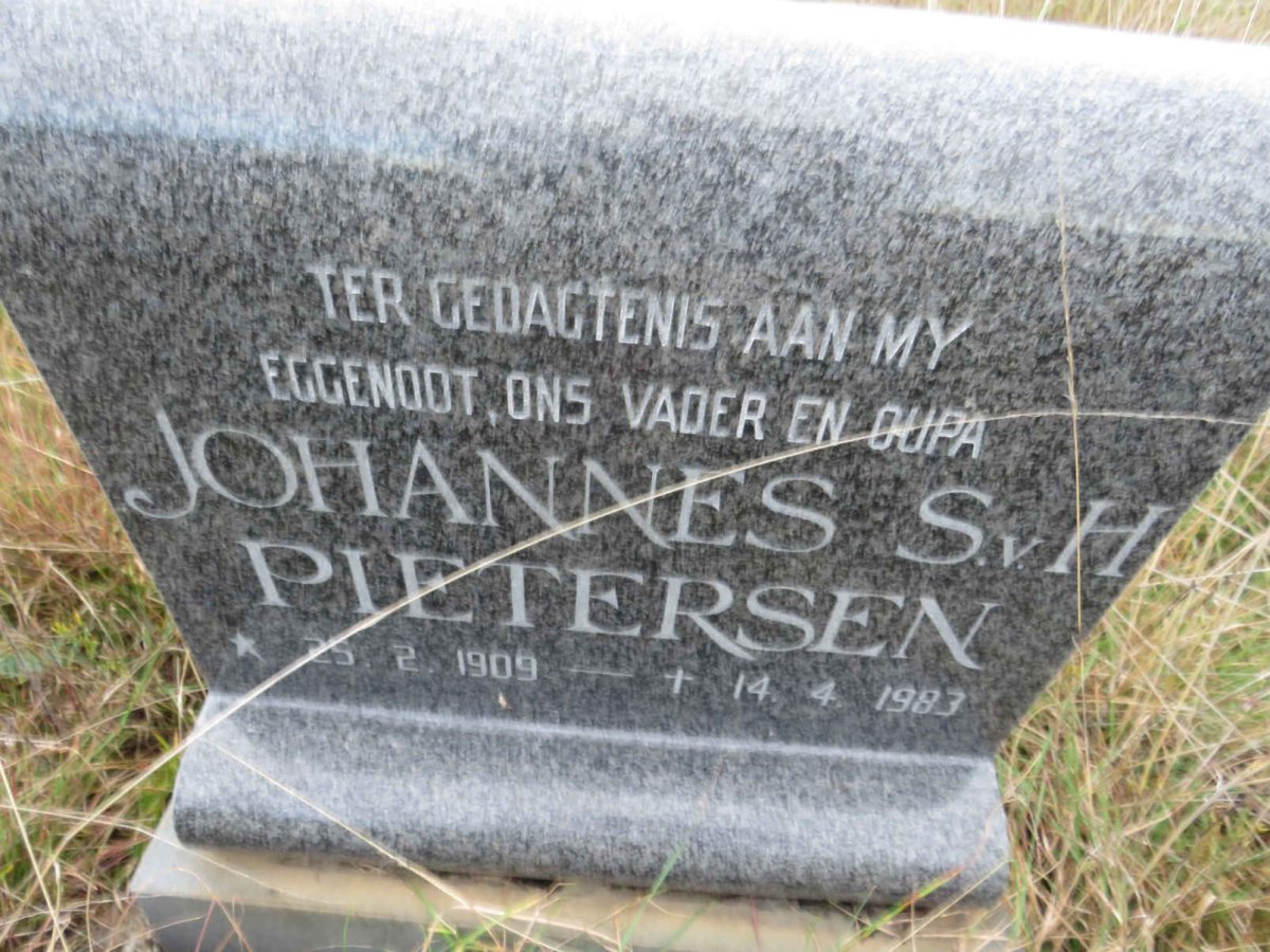 PIETERSEN Johannes S.v.H 1909-1983