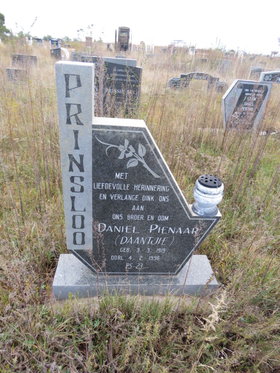 PRINSLOO Daniel Pienaar 1919-1996