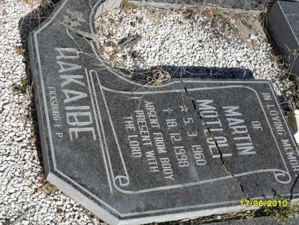 RAKAIBE Martin Motloli 1960-1998