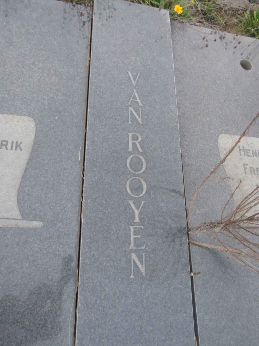 ROOYEN Petrus Hendrik, van 1905-1976 & Henriette Fredrique 1911-  _1