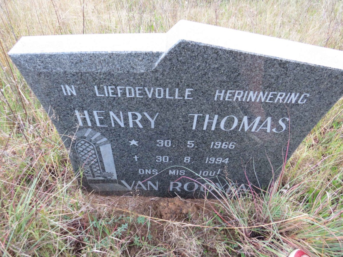 ROOYEN Henry Thomas, van 1966-1994