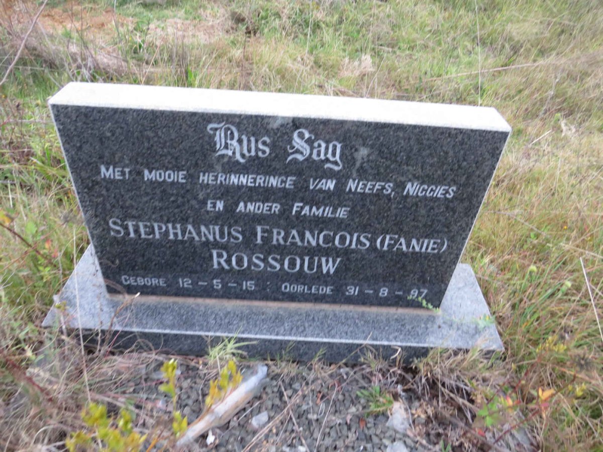ROSSOUW Stephanus Francois 1915-1997