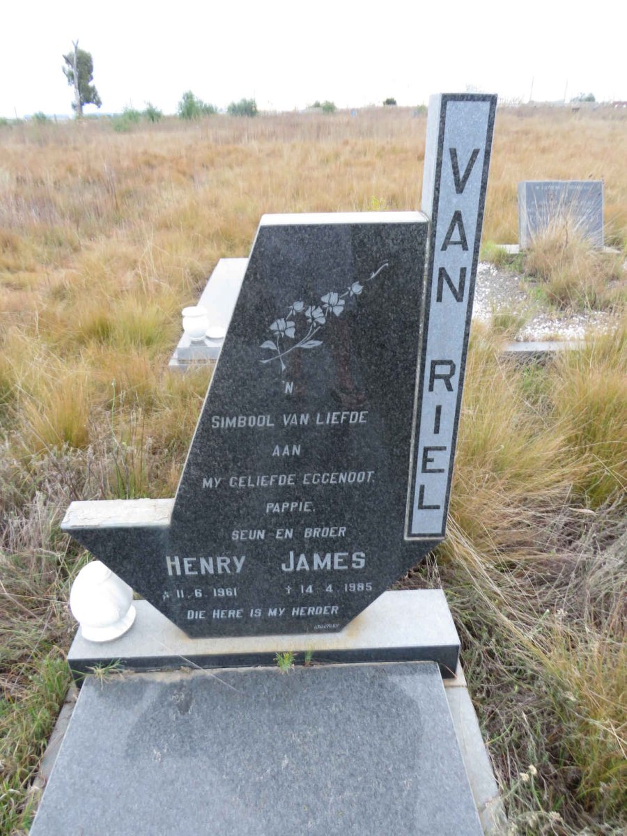 RIEL Henry James, van 1961-1985