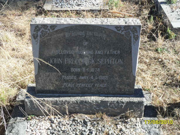 SEPHTON John Frederick 1874-1963