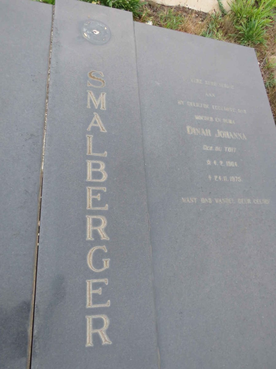 SMALBERGER Herman Barend 1909-1995 & Dinah Johanna DU TOIT 1904-1975 _1