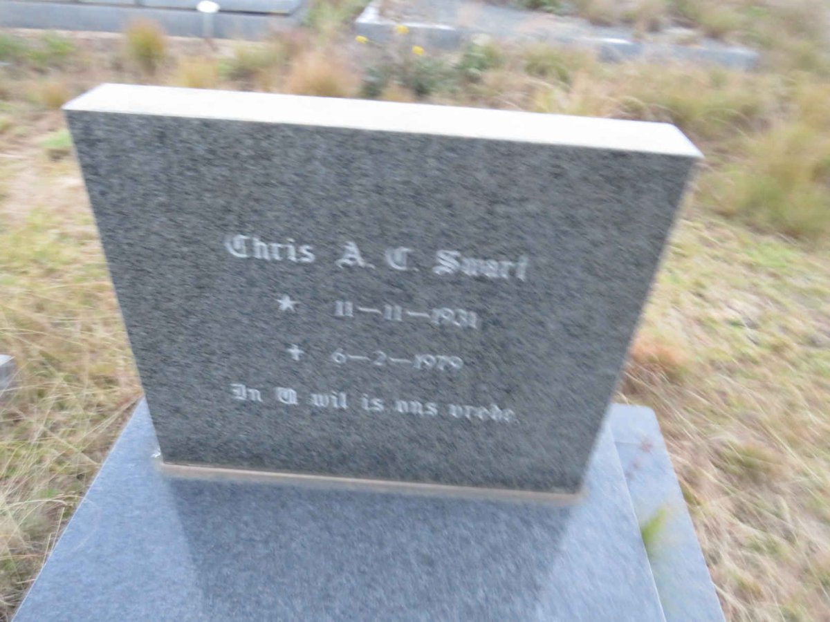 SWART Chris A.? 1931-1979