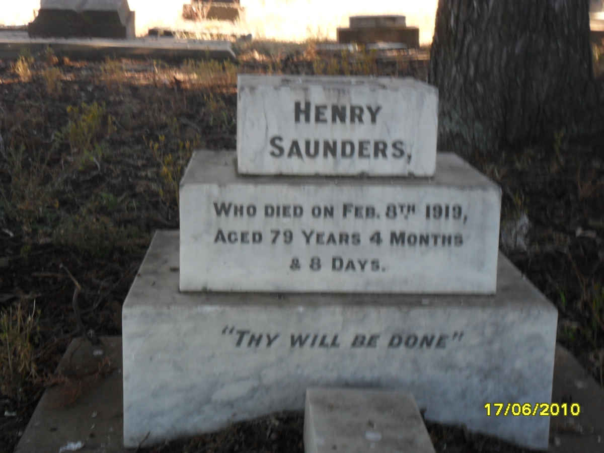SAUNDERS Henry  -1919