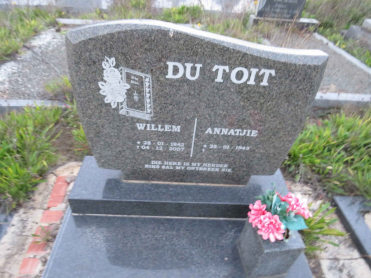 TOIT Willem, du 1942-2007 &amp; Annatjie 1943-
