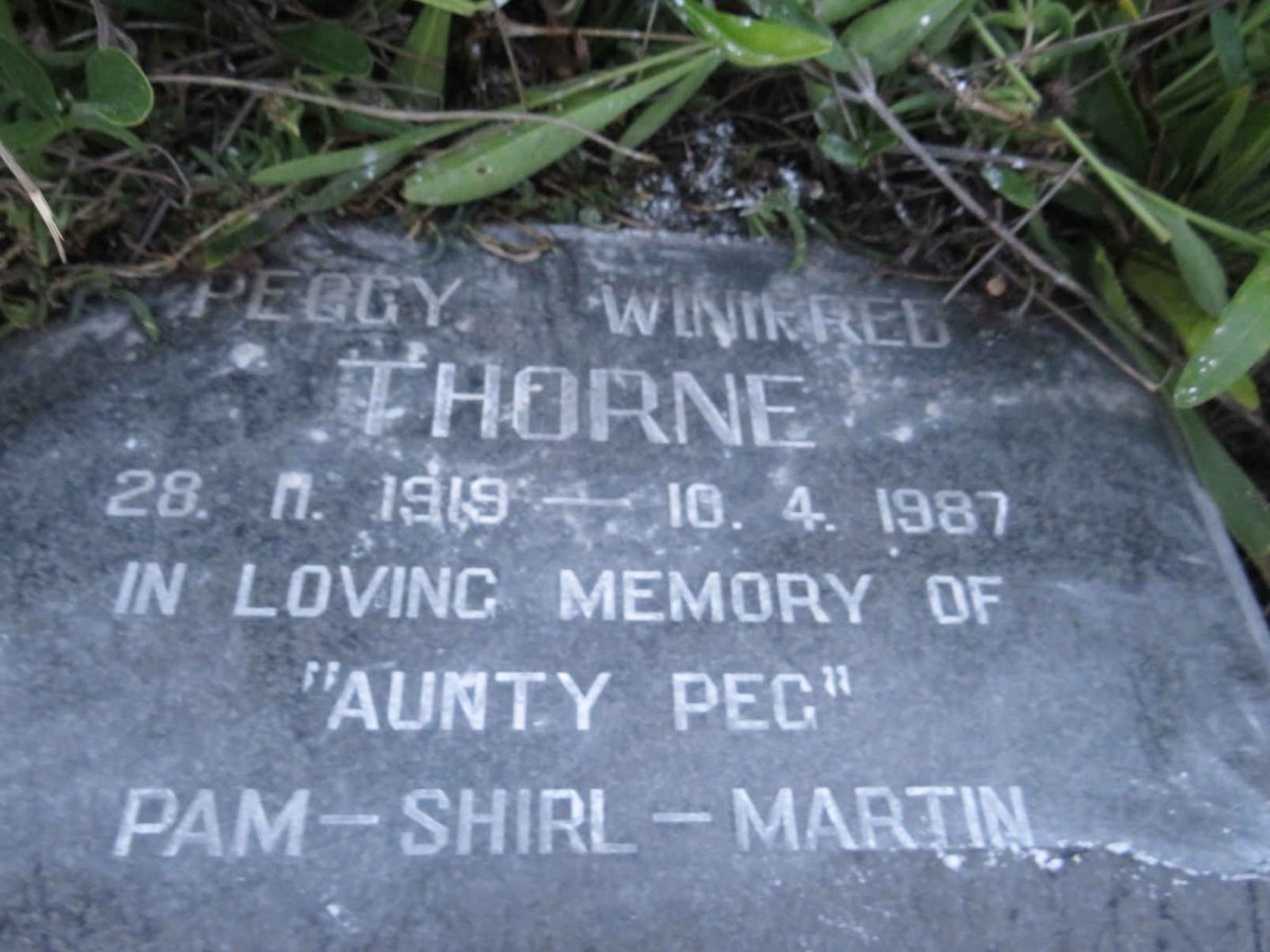 THORNE Peggy Winifred 1919-1987