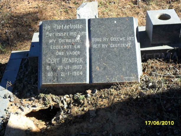 VERMAAK Gert Hendrik 1903-1964