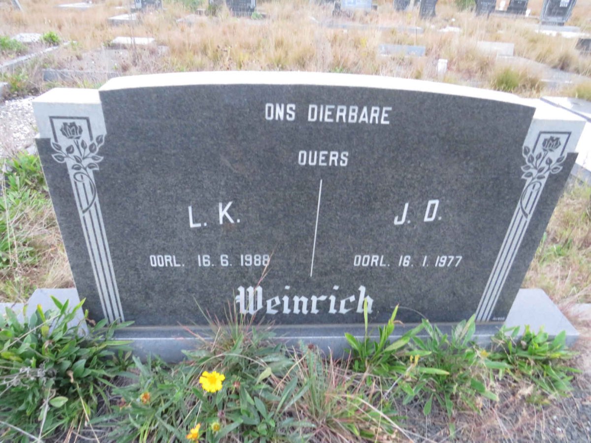 WEINRICH L.K. -1988 &amp; J.D. -1977