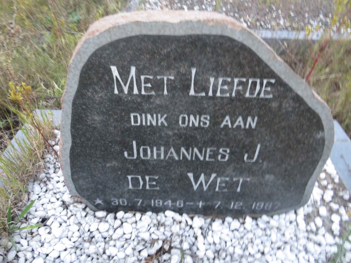 WET Johannes J., de 1946-1987