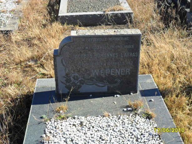 WEPENER Jacobus Johannes Lafras 1905-1963