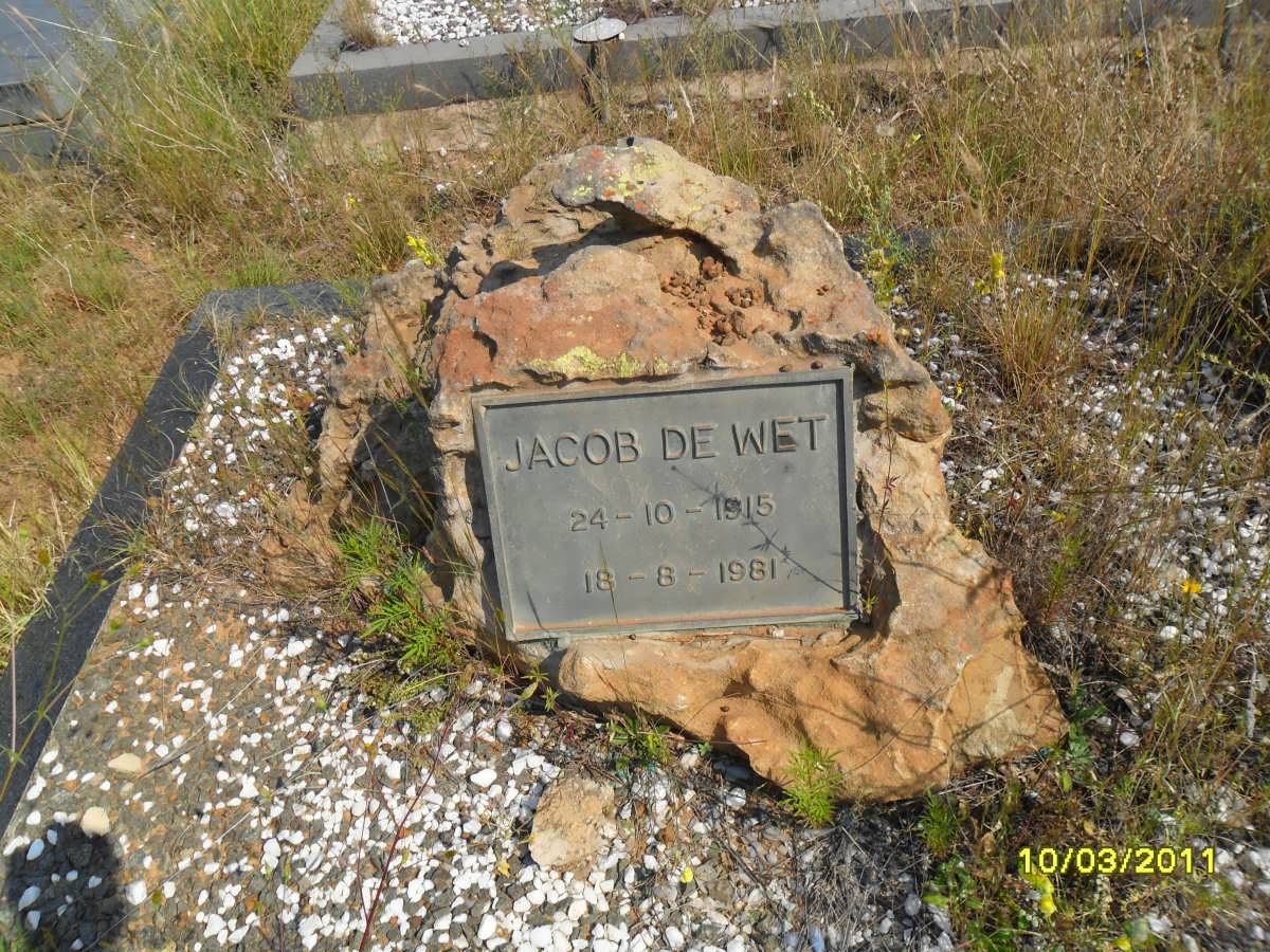 WET Jacob, de 1915-1981