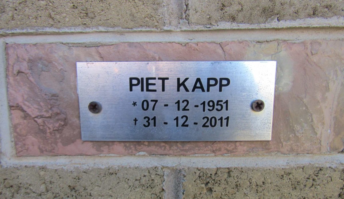 KAPP Piet 1951-2011