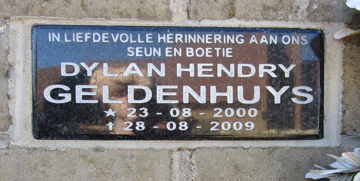 GELDENHUYS Dylan Hendry 2000-2009