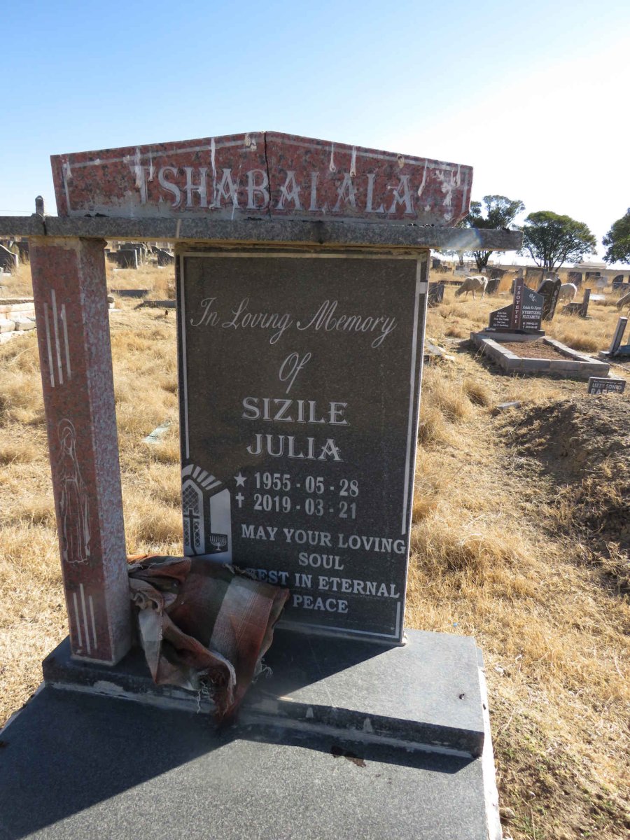 TSABALALA Sizile Julia 1955-2019