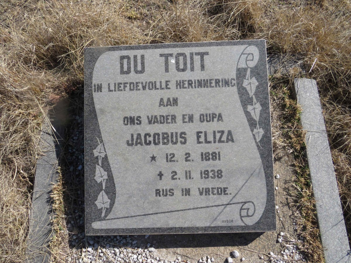 TOIT Jacobus Eliza, du 1881-1938