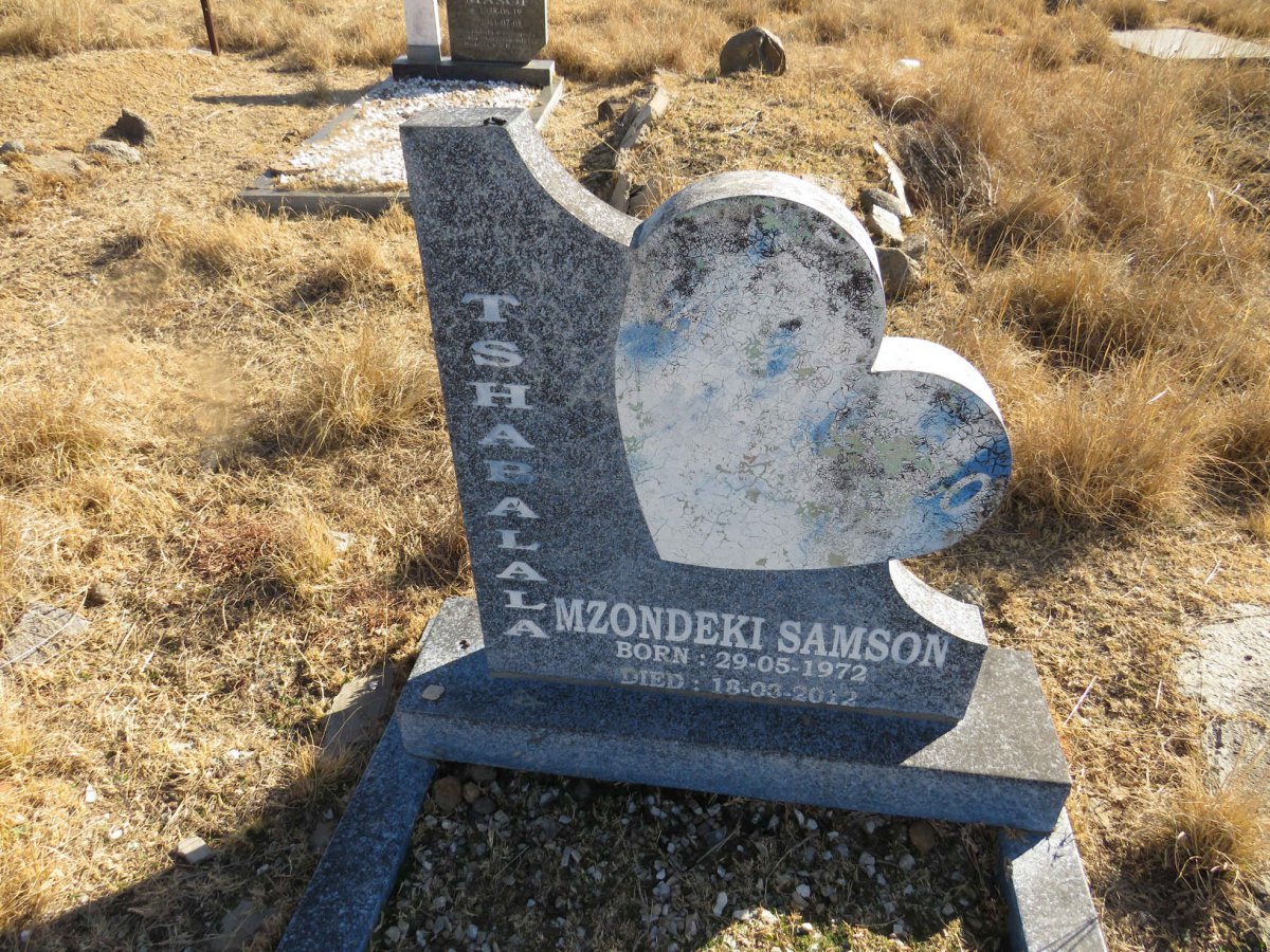 TSABALALA Mzondeki Samson 1972-2012