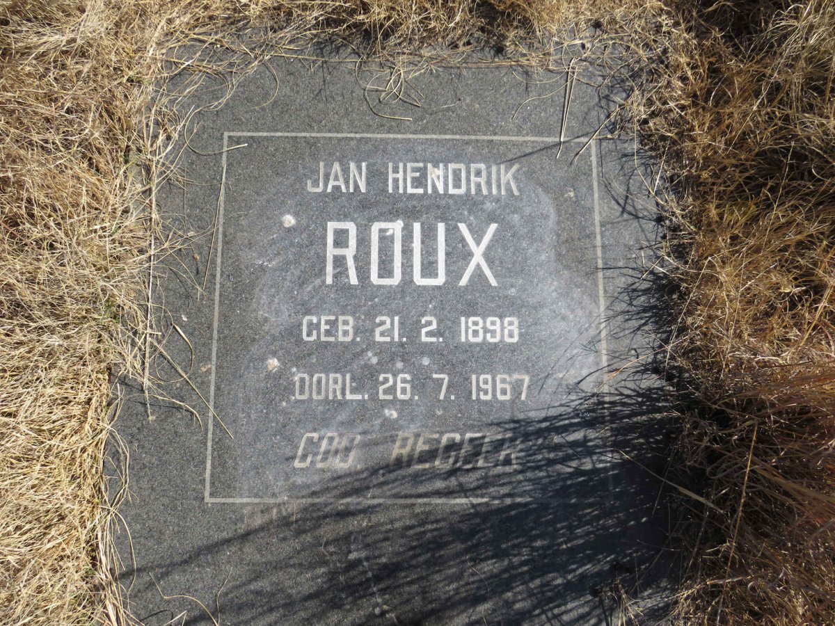 ROUX Jan Hendrik 1898-1967