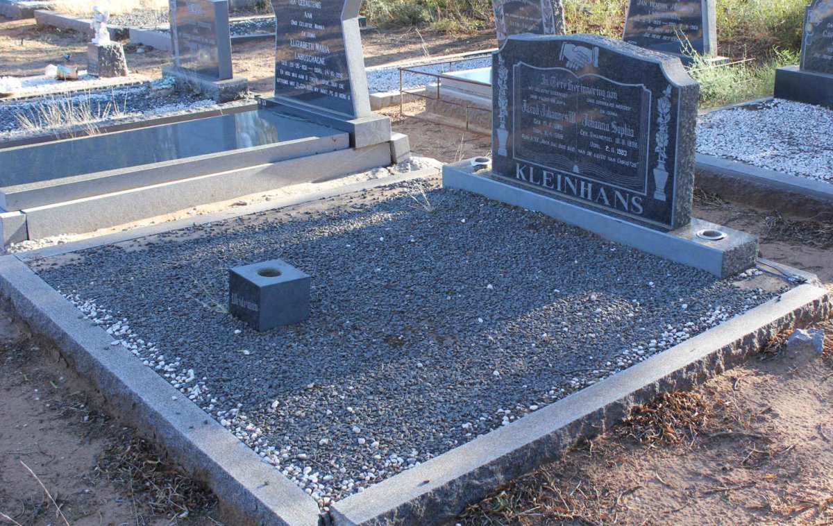 KLEINHANS Jacob Johannes W. 1889-1968 &amp; Johanna Sophia SWANEPOEL 1896-1983