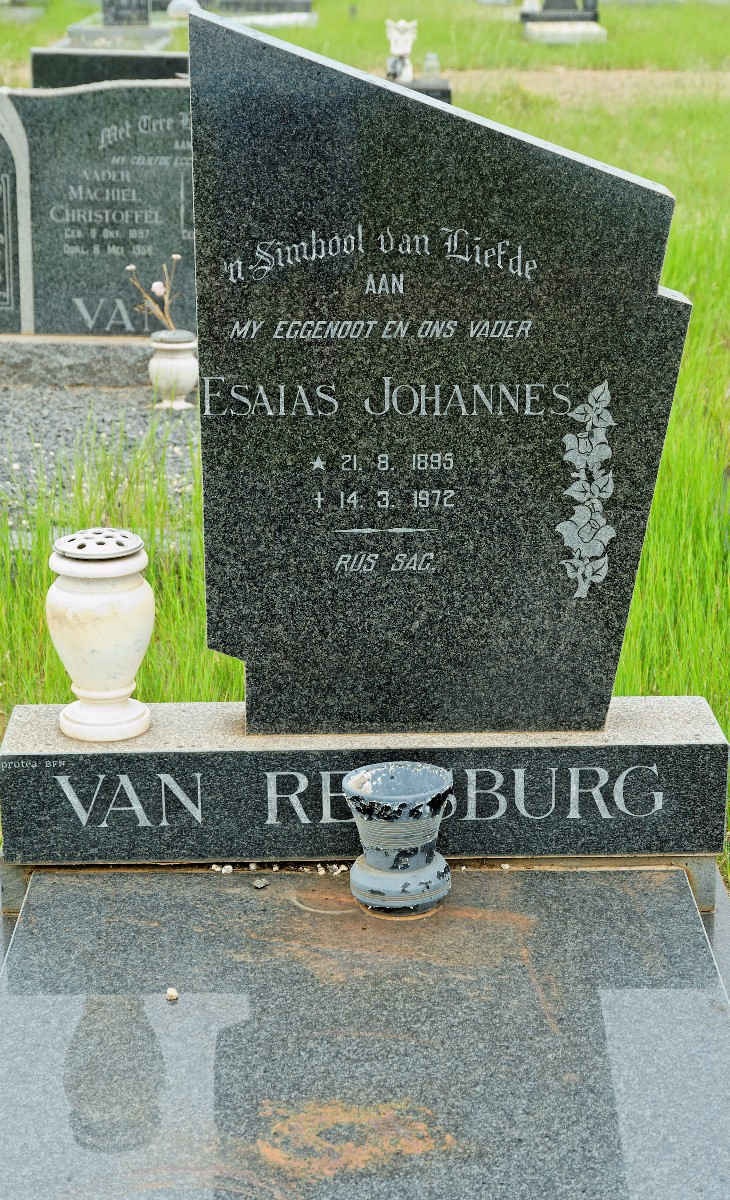 RENSBURG Esaias Johannes, van 1895-1972