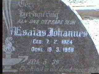 RENSBURG Esaias Johannes, Jansen van 1924-1958