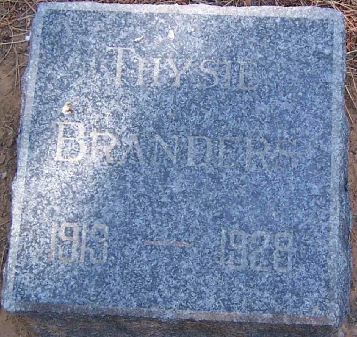 BRANDERS Thysie 1919-1928