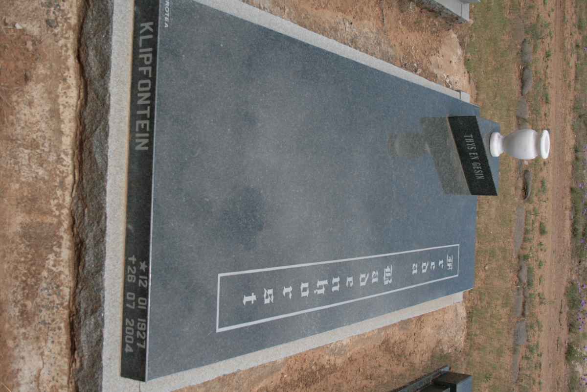 BADENHORST Freda 1927-2004