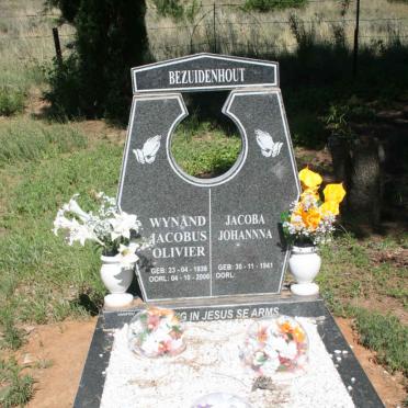 BEZUIDENHOUT Wynand Jacobus Olivier 1938-2006 &amp; Jacoba Johanna 1941-