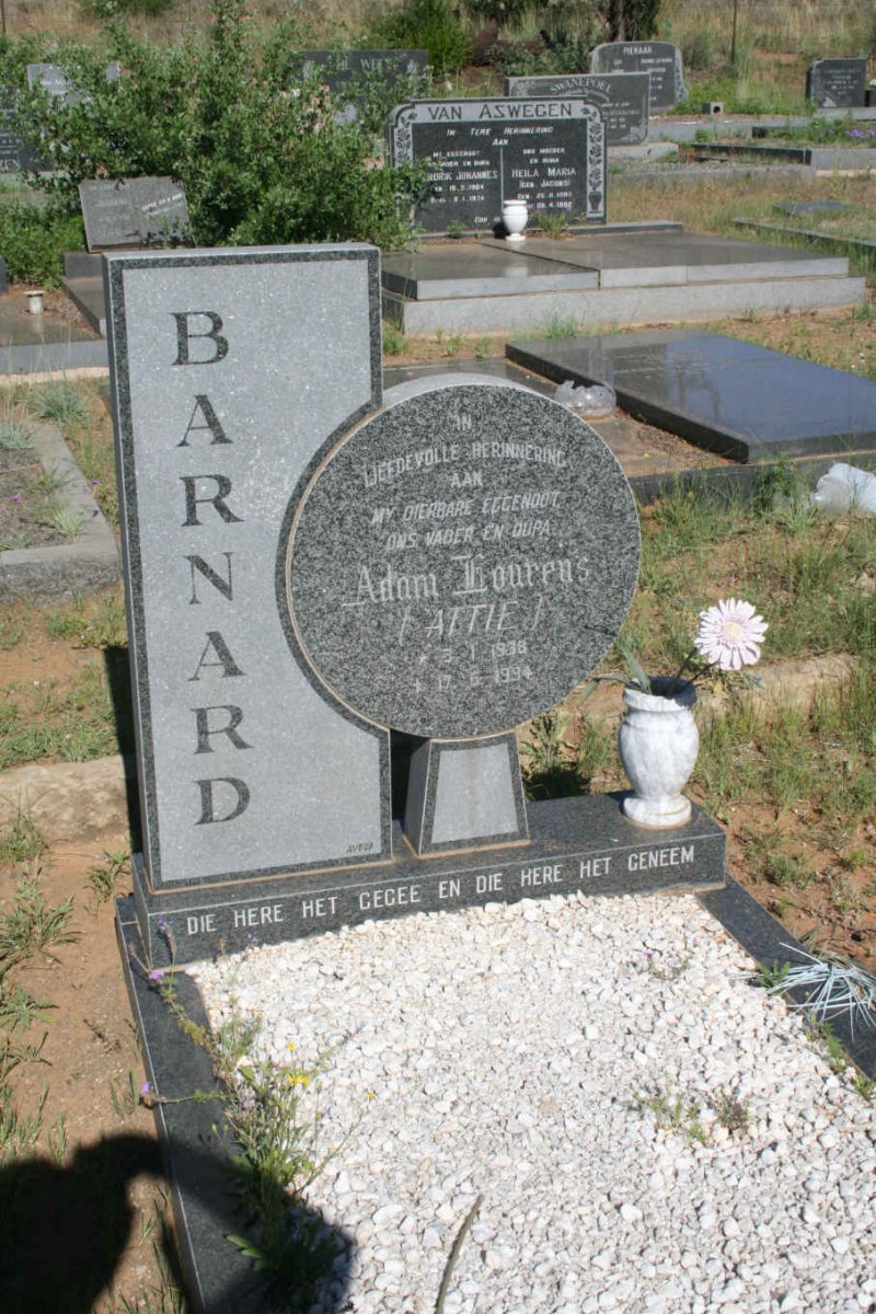 BARNARD Adam Lourens 1938-1994