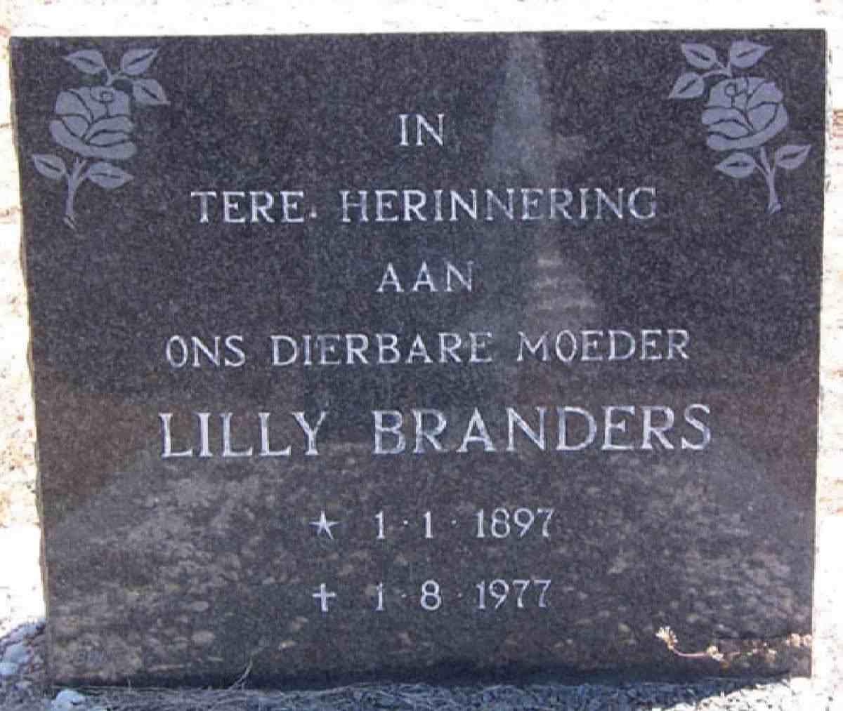 BRANDERS Lilly 1897-1977