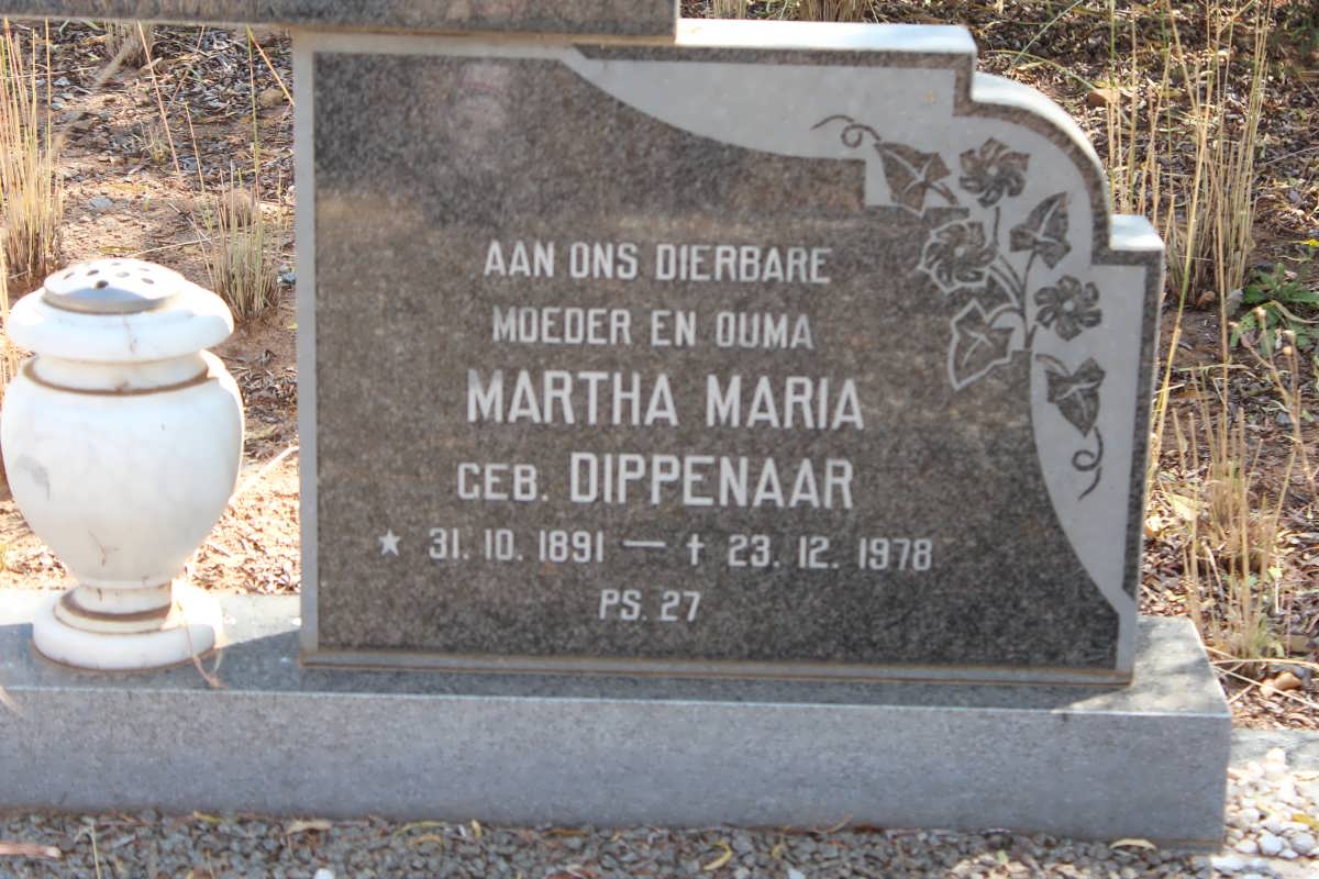 BRANKEN Martha Maria nee DIPPENAAR 1891-1978