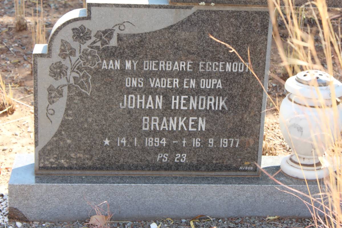 BRANKEN Johan Hendrik 1894-1977