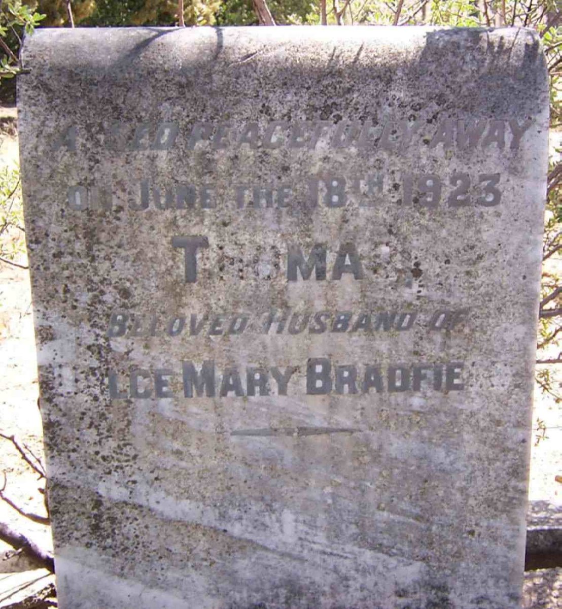 BRADFIE Thomas -1923