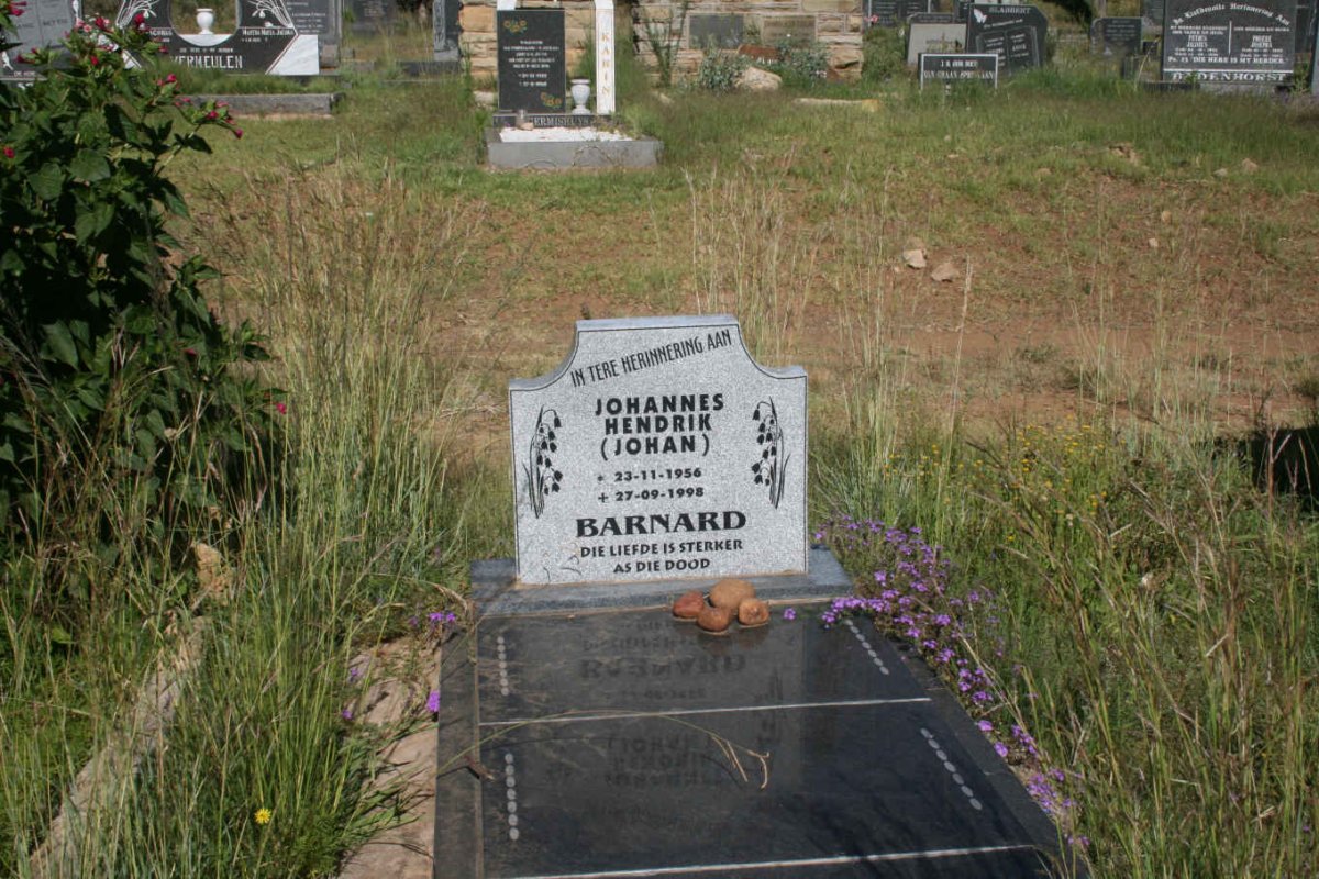BARNARD Johannes Hendrik 1956-1998
