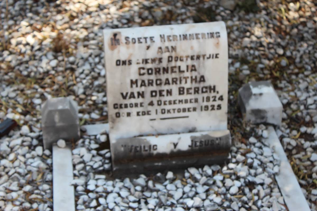 BERGH Cornelia Margaritha, van den 1924-1925