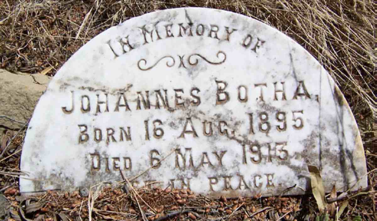 BOTHA Johannes 1895-1913