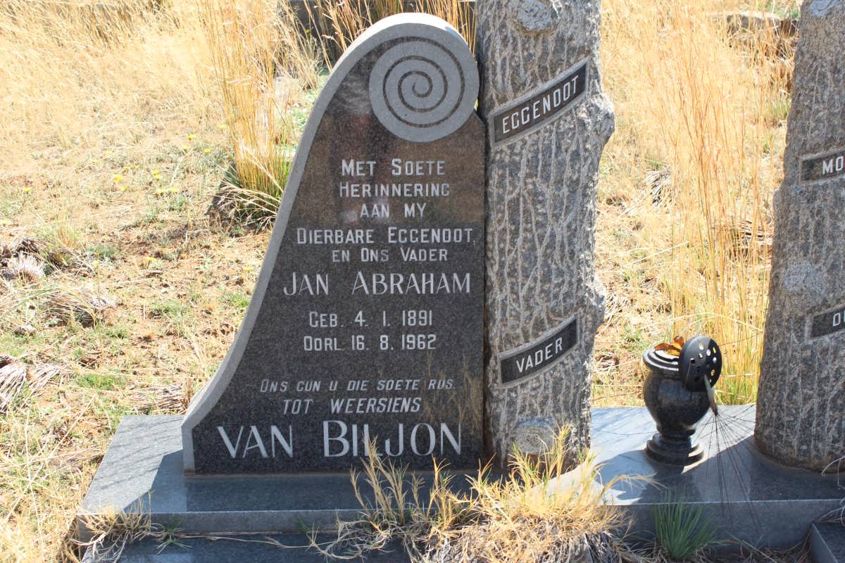 BILJON Jan Abraham, van 1891-1962