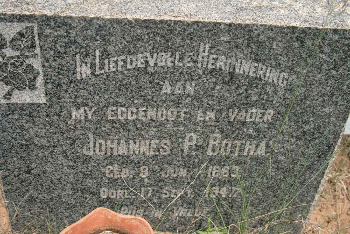 BOTHA Johannes P. 1883-1947