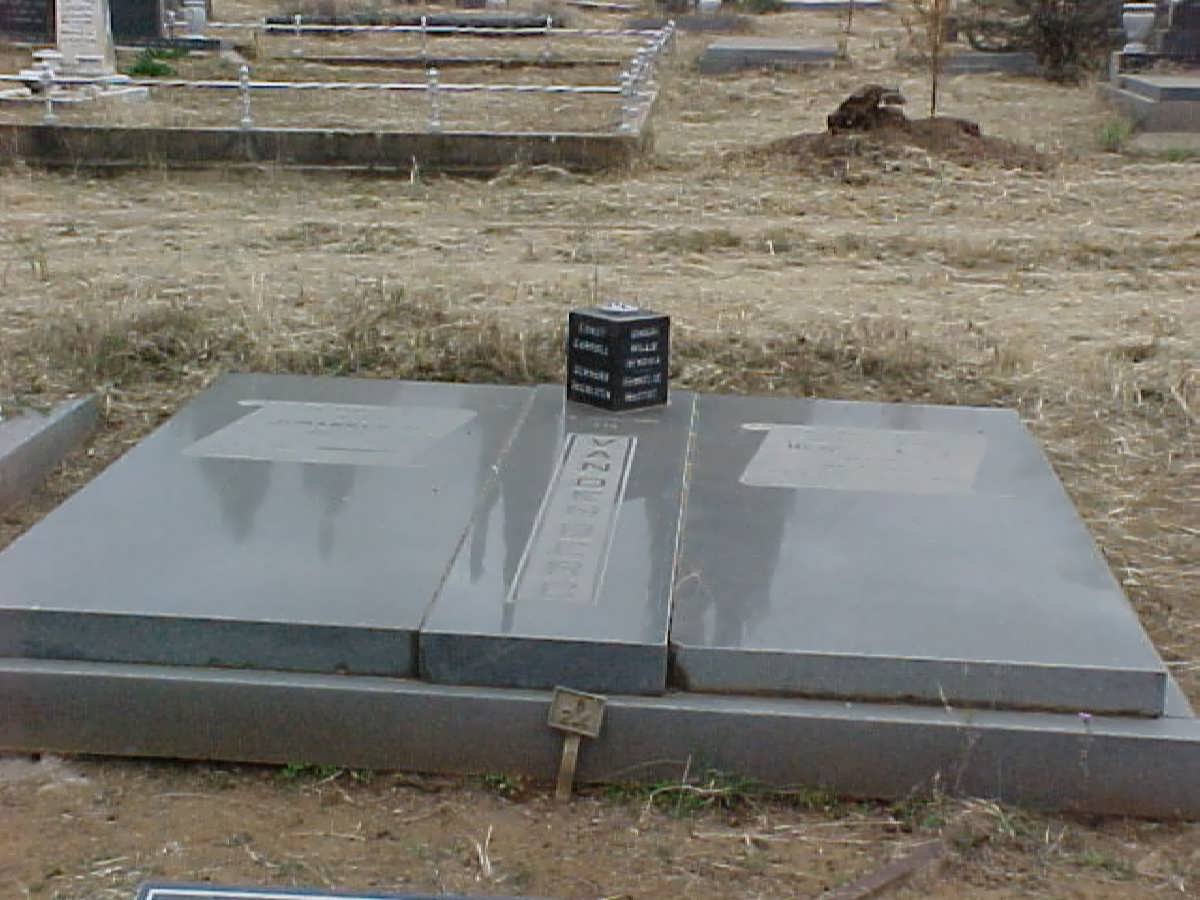 BERG Johannes W., van den 1922- &amp; Hendrika J. SNYMAN 1928-1984