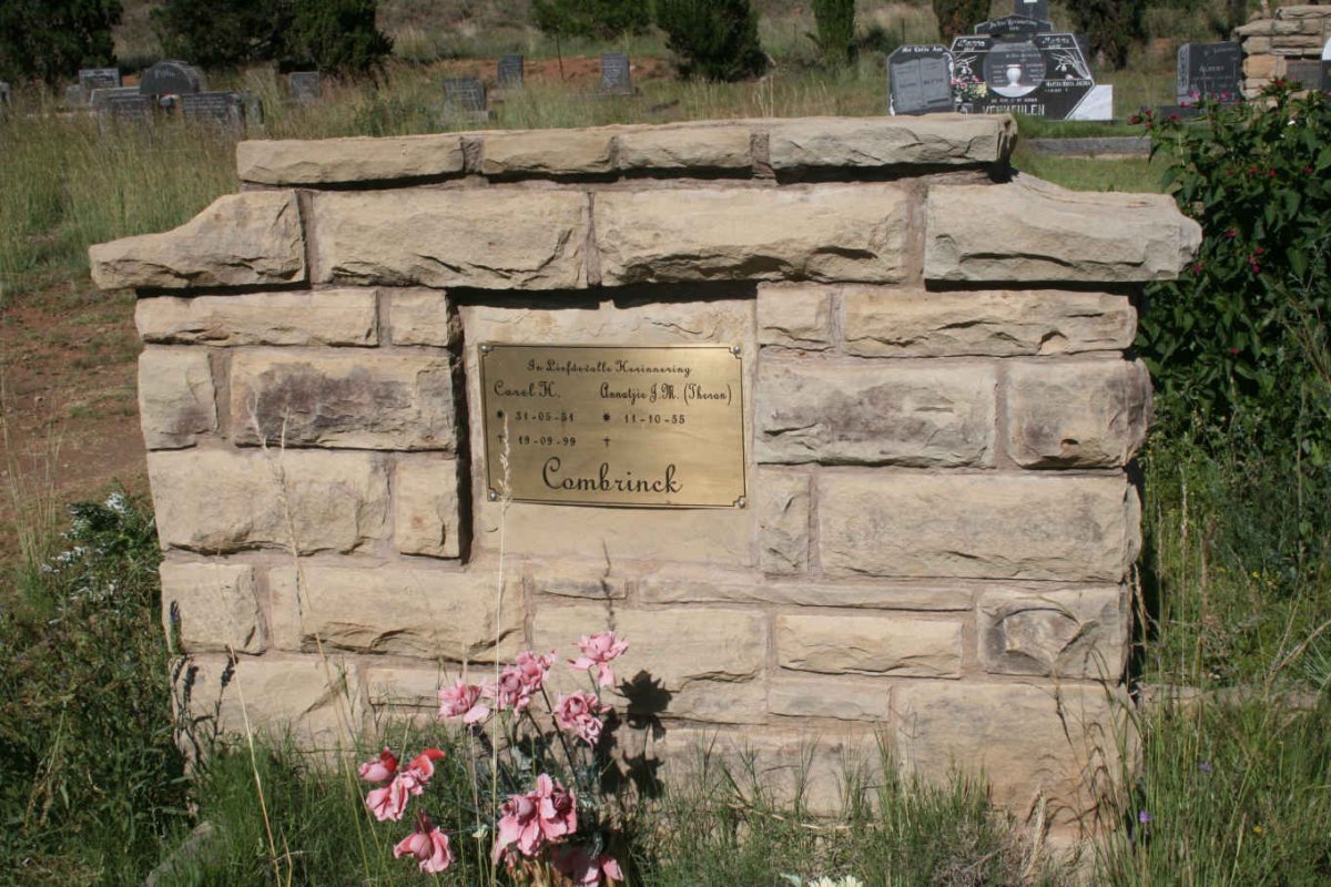 COMBRINCK Carel Hendrik 1951-1999 &amp; Annatjie J.M. THERON 1955-
