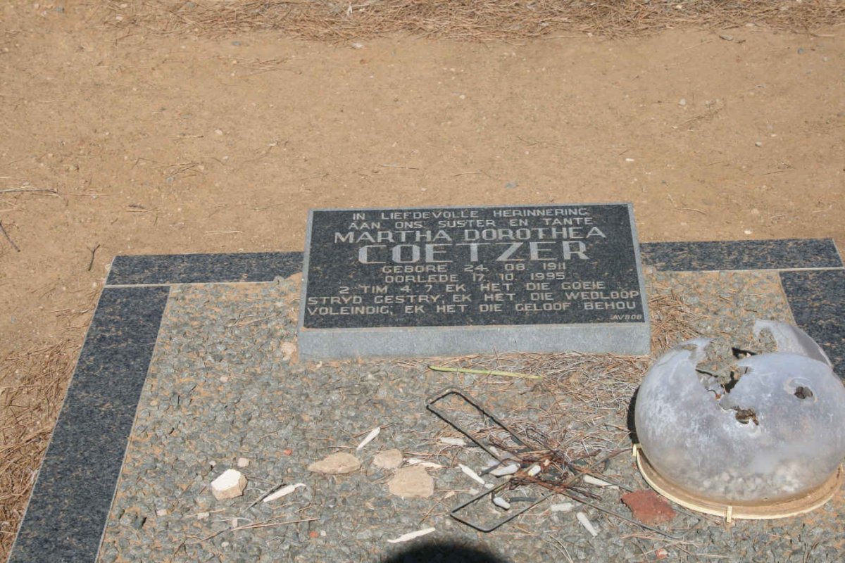 COETZER Martha Dorothea 1911-1995