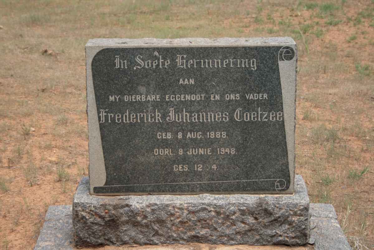 COETZEE Frederick Johannes  1888-1948