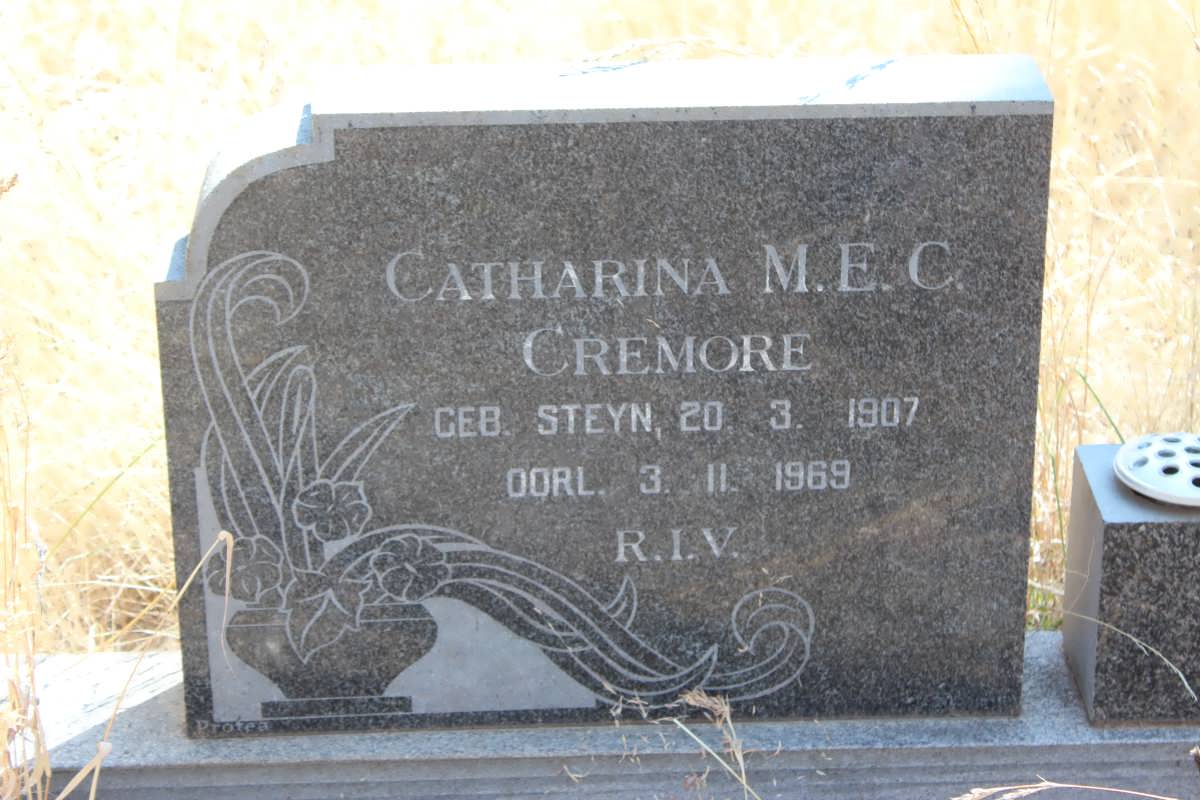 CREMORE Catharina M.E.C. nee STEYN 1907-1969