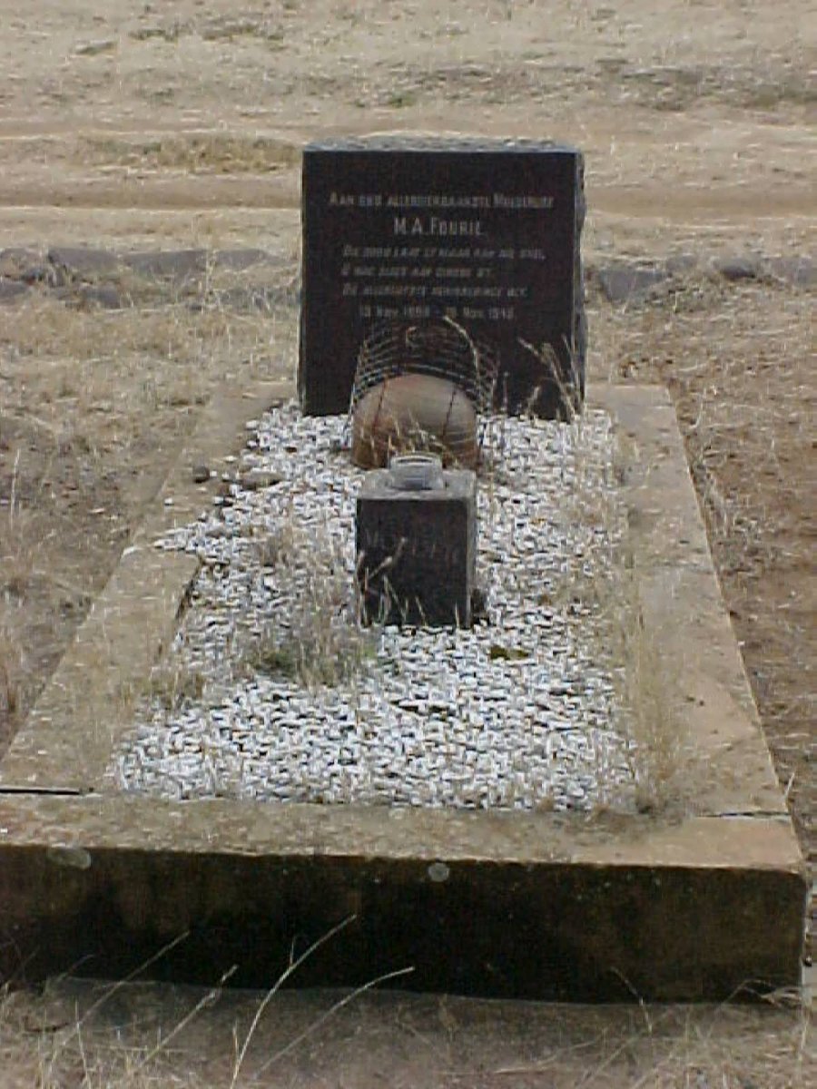 FOURIE M.A. 1888-1945